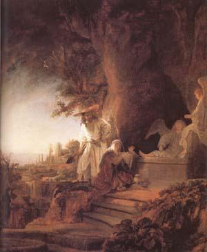 REMBRANDT Harmenszoon van Rijn Christ and St Mary Magdalene at the Tomb (mk25)